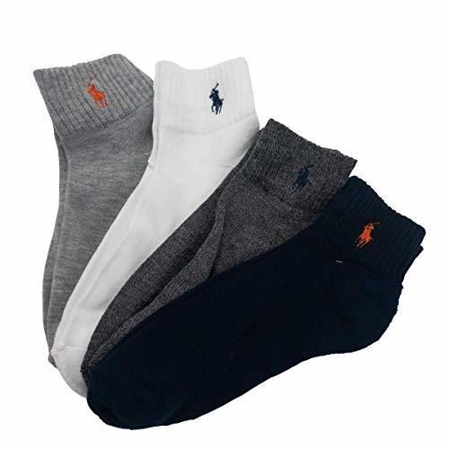 Polo Ralph Lauren – Juego de 4 pares de calcetines bajos