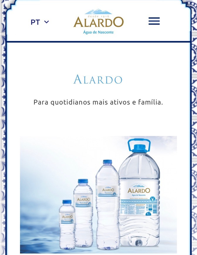 Producto Águas Alardo 