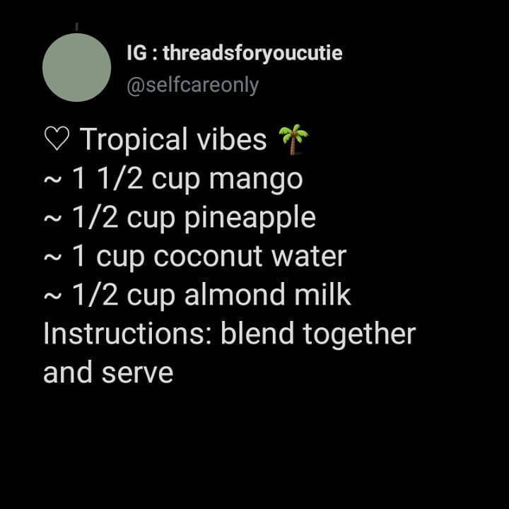 Fashion Tropical vibes smoothie