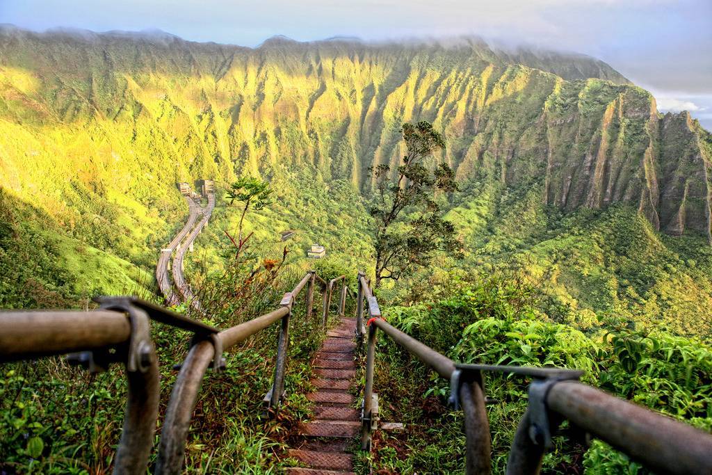 Lugares Haiku Stairs Hawaii