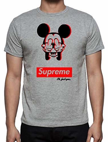 The Fan Tee Camiseta de Hombre Divertidas Mickey Supreme Dope S