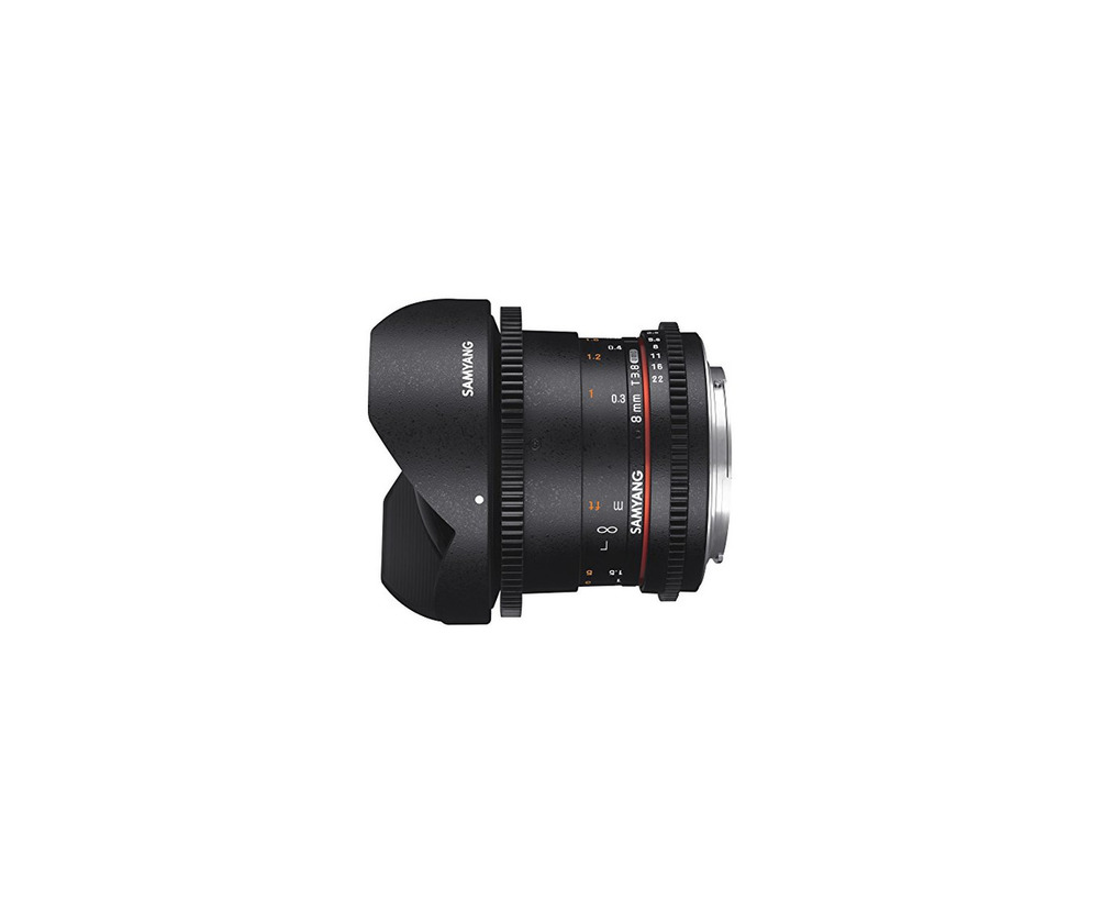 Electronic Samyang 8mm T3.8 VDSLR UMC Fish-Eye CS II SLR - Objetivo