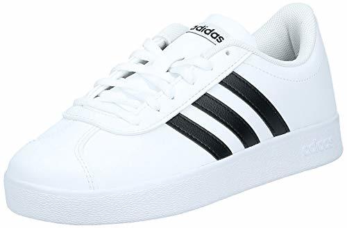 Fashion Adidas Vl Court 2.0 K, Zapatillas de deporte Unisex niños, Blanco