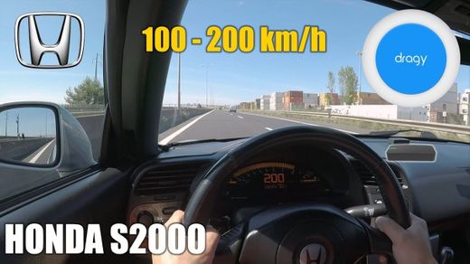 Honda S2000 100 » 200 km/h DRAGY ✔️ - YouTube