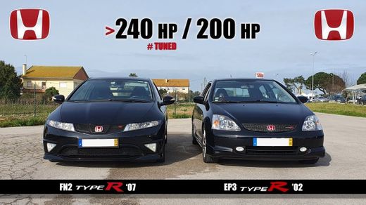 FN2 Civic Type R TUNED EP3 Civic Type R STOCK - YouTube