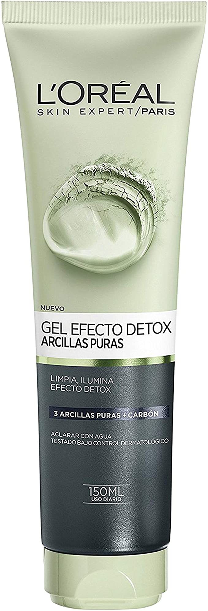 Belleza L'Oréal Paris Gel Limpiador Efecto Detox Arcillas Puras Negra