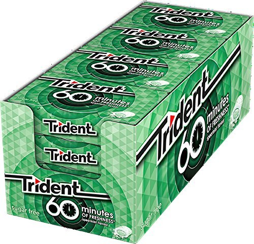 Product Trident Chicle Sin Azucar Hierbabuena 60 Minutes 20 gr