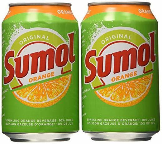 Sumol Orange Laranja Soda Portugal 11.15 oz Cans 6 Pack

