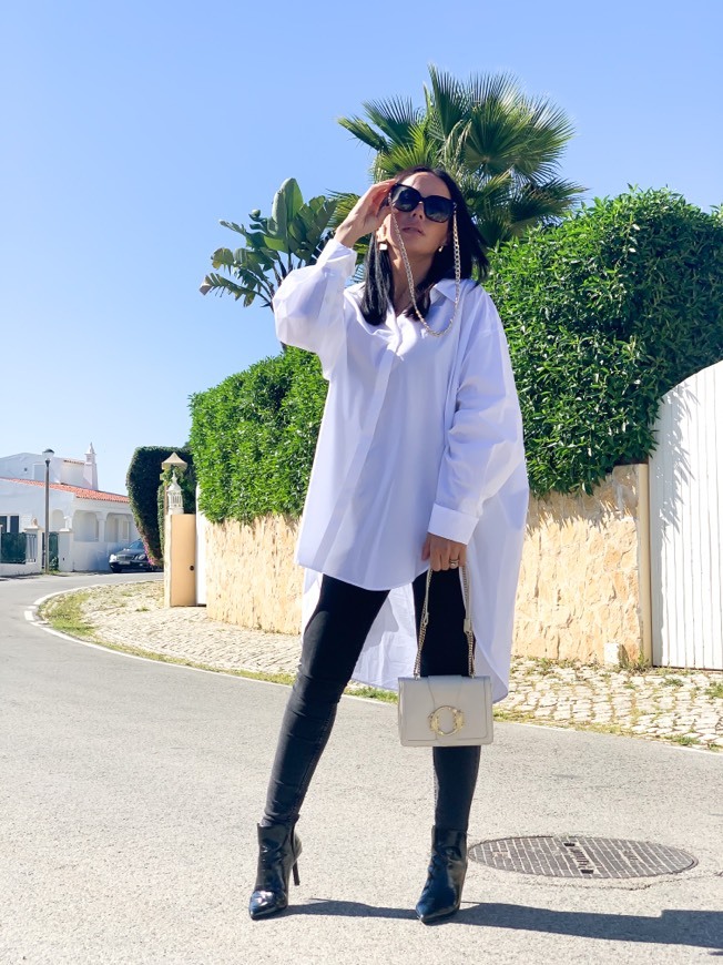 Product Camisa branca oversized Zara 