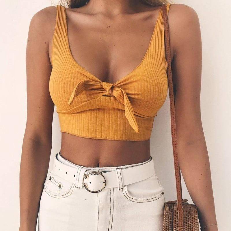 Social Cropped com laço 