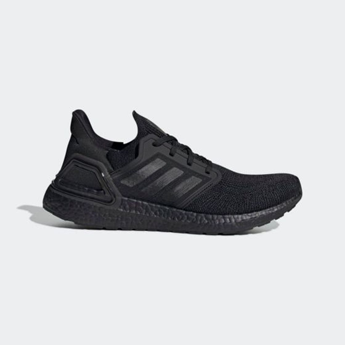 Moda Men's Ultraboost 20 Core Black and Blue Violet Shoes