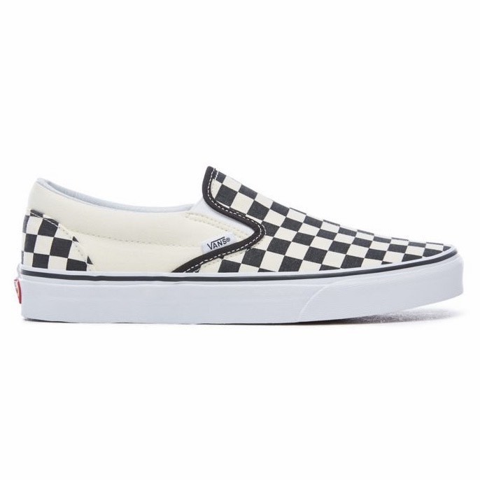 Social Vans Classic Slip-On - Mocasines Unisex, Color Blanco