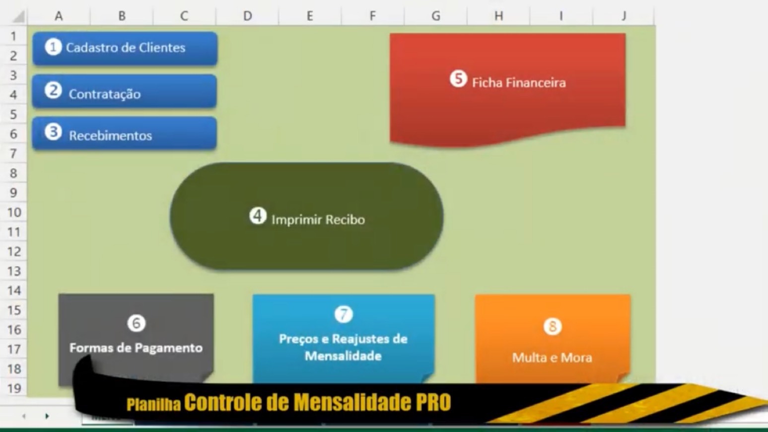 Products Planilha de Controle de Mensalidades