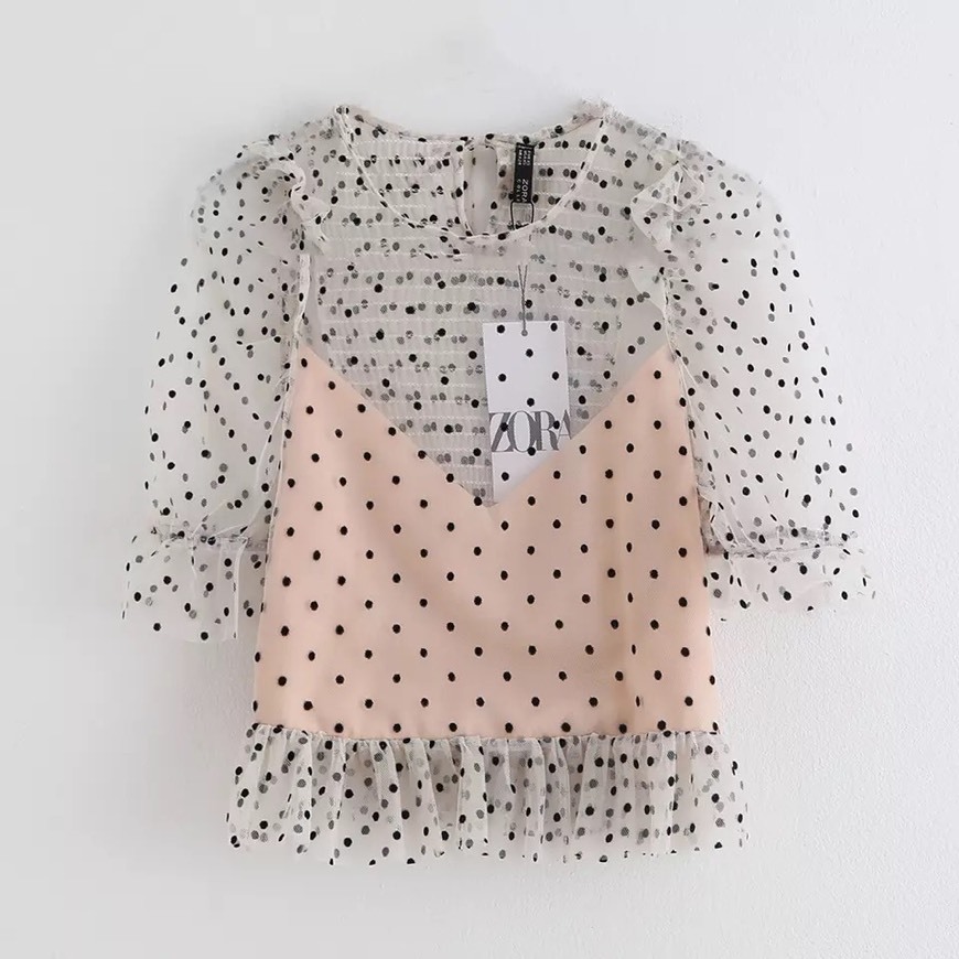 Product Blusa às Bolinhas · Aliexpress 