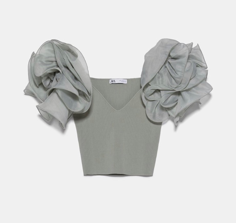 Product Crop Top Organza · Zara