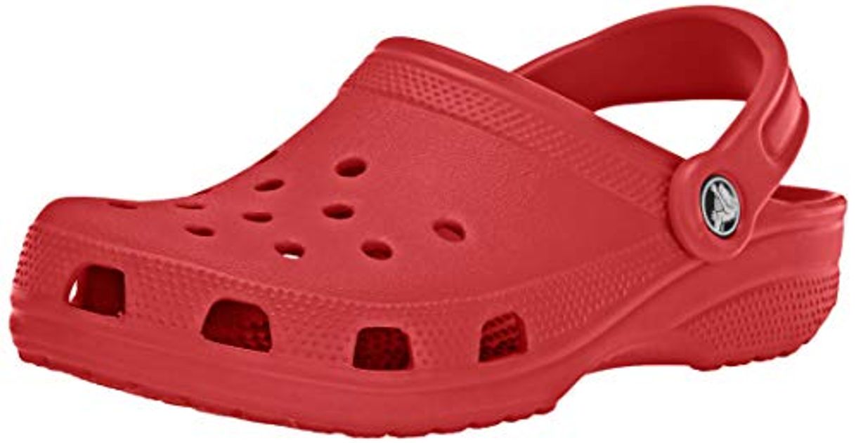 Moda Crocs Classic Clog, Zuecos Unisex Adulto, Rojo