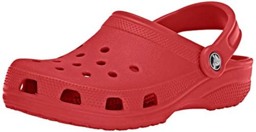 Crocs Classic Clog, Zuecos Unisex Adulto, Rojo
