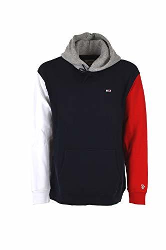Tommy Hilfiger TJM Colorblock Classics Hoodie Sudadera Deportiva, Azul