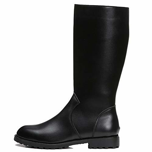 Place MERRYHE Botas Altas para Hombre con Cremallera Lateral Bota De Montar A