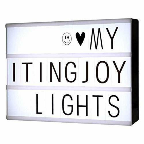 ITingjoy Combinación libre cinematográfica luz LED caja de luz con letras y