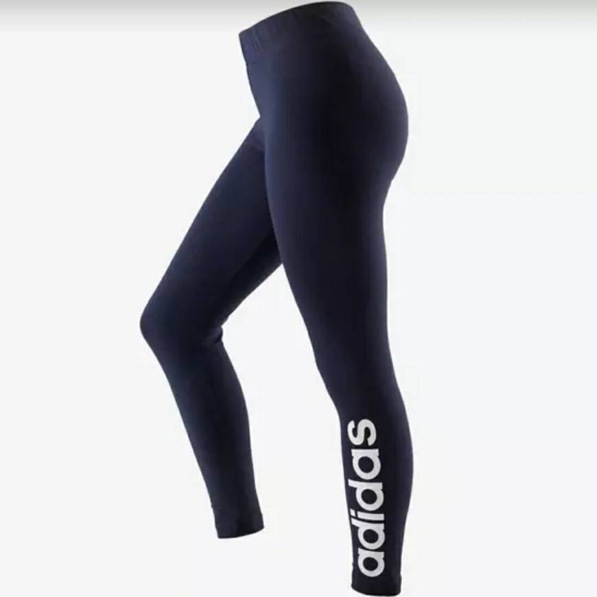 Moda Mallas leggins ADIDAS linear 500 mujer azul marino