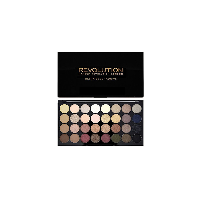 Belleza Maquillaje Revolución Resplandece y mate Nudes Ultra 32 eyeshadows Flawless paleta