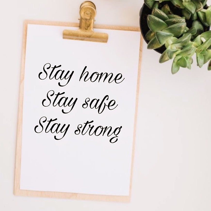 Moda stayhome & staystrong & staysafe 