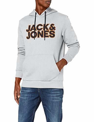 JACK & JONES Jcobase Sweat Hood Capucha, Gris