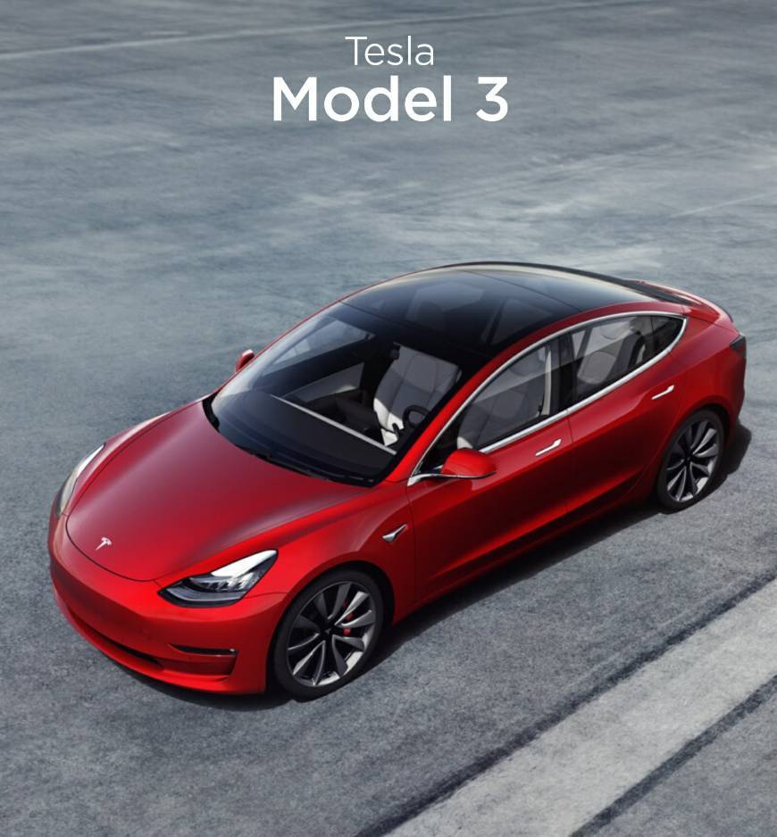 Fashion Tesla Model 3