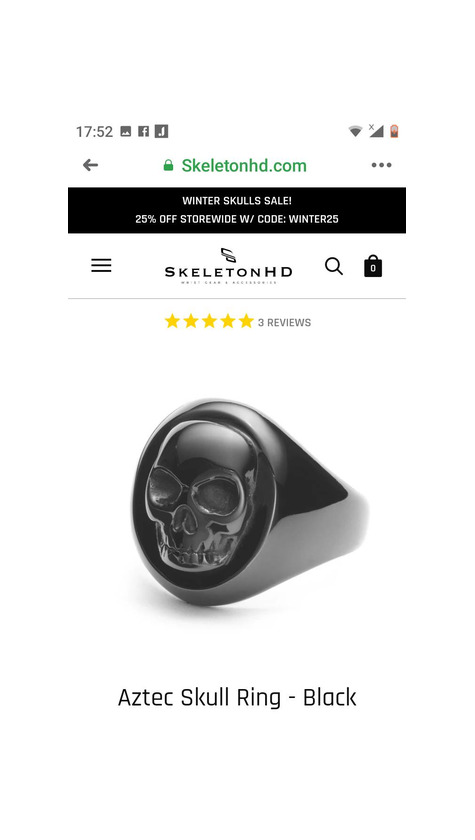 Social Anel skull