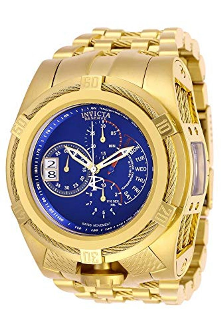 Moda Invicta 26389 Bolt Reloj para Hombre acero inoxidable Cuarzo Esfera azul