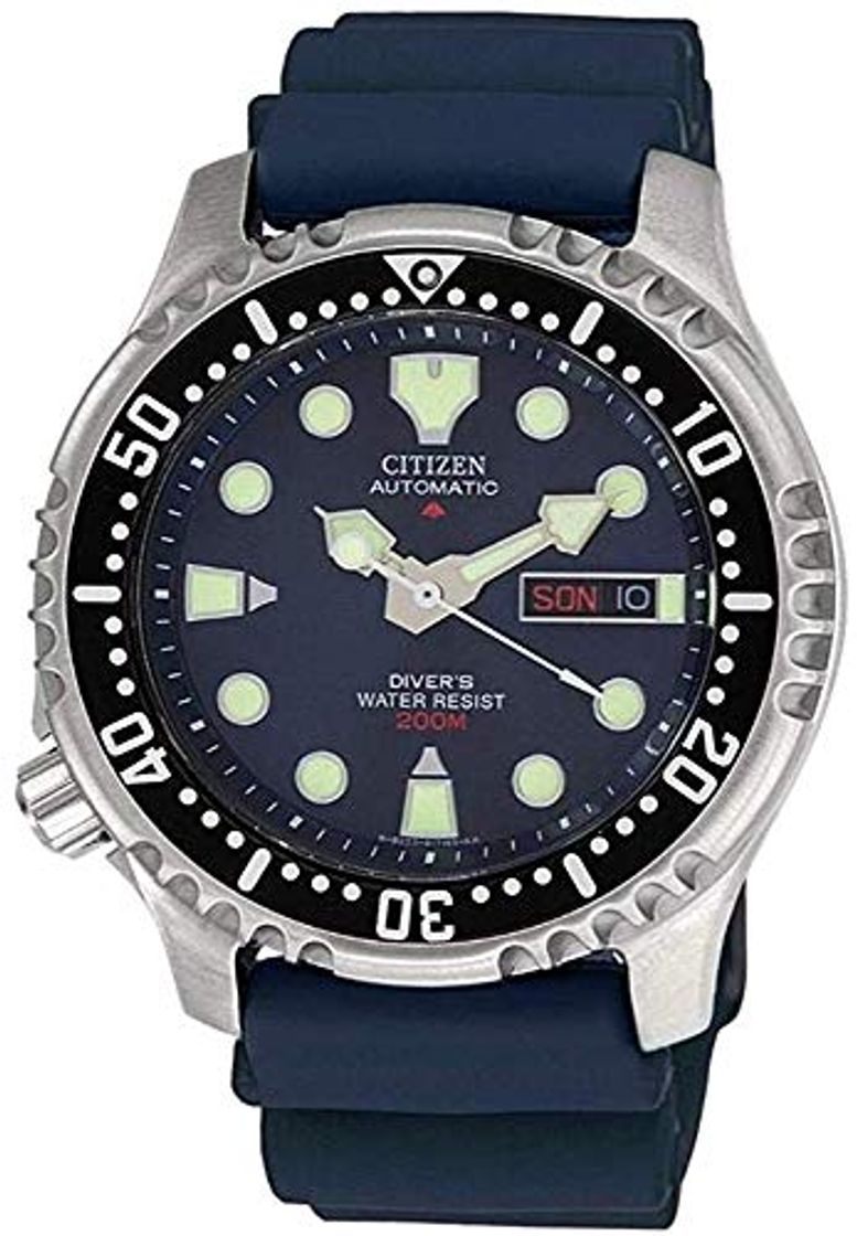 Lugar Citizen Reloj Analógico para Hombre de Automático con Correa en Plástico NY0040-17LE