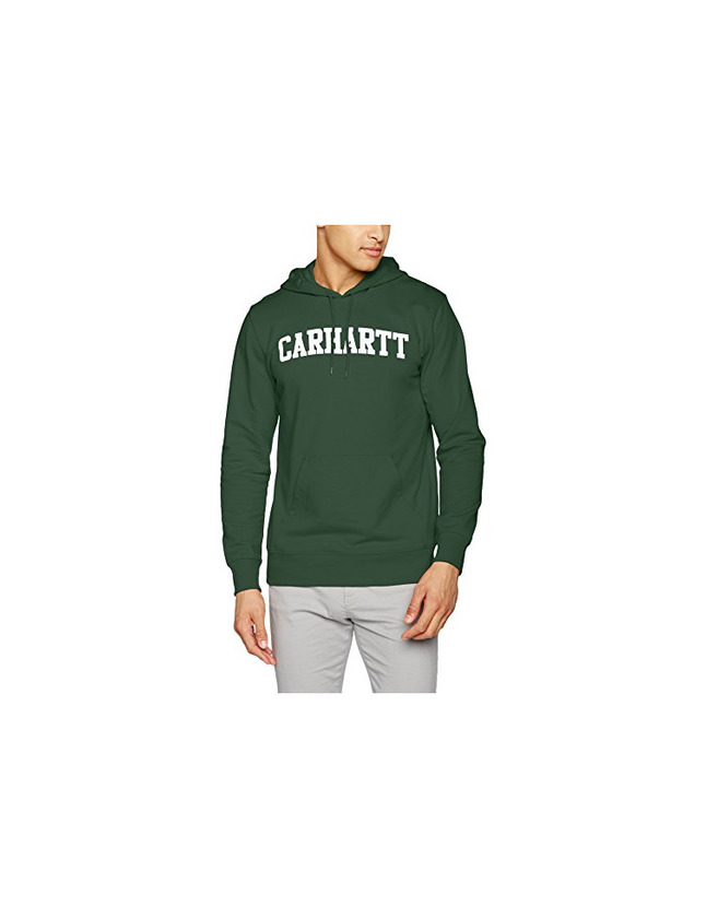 Social Carhartt Ch Hooded College, Sudadera con capucha para Hombre, Rojo