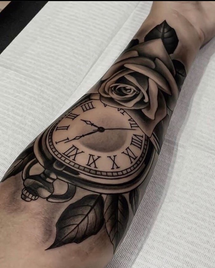 Social Tattoo de Relógio 