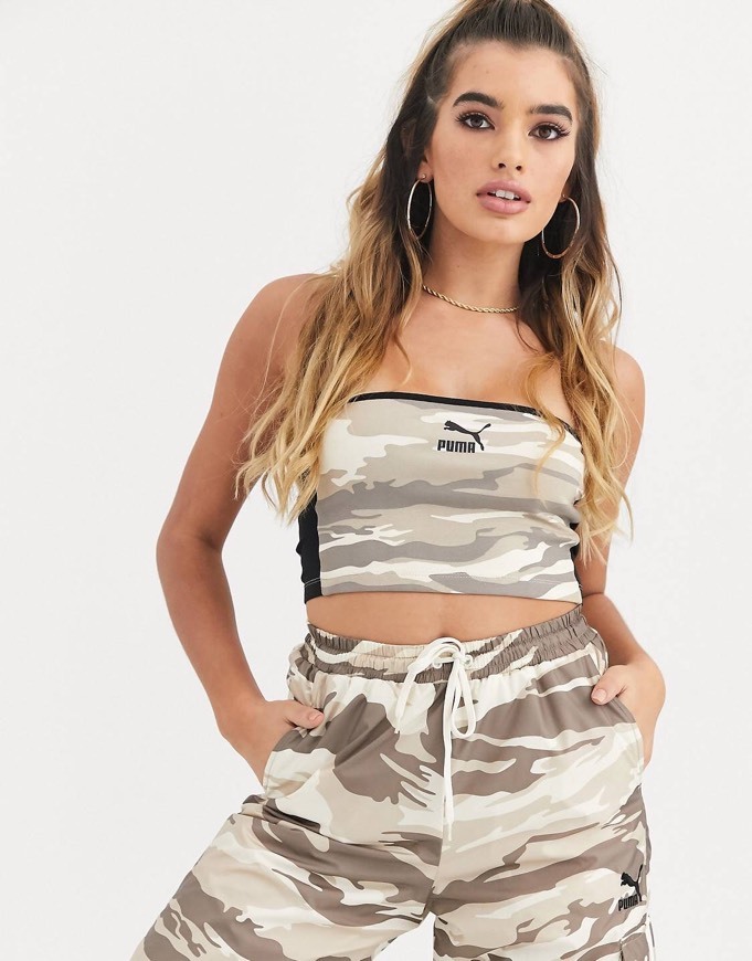 Producto Puma Camo Bandeau Top in beige