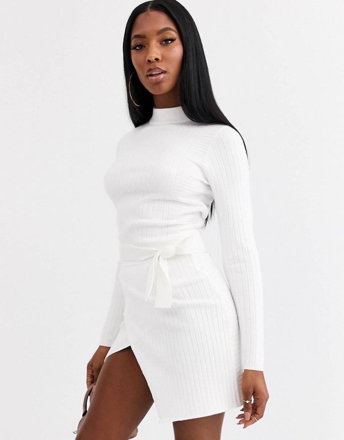 Producto ASOS DESIGN rib co-ord jumper with cross back detail