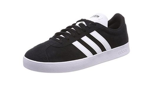 Adidas VL Court 2.0, Zapatillas de Skateboard para Hombre, Negro