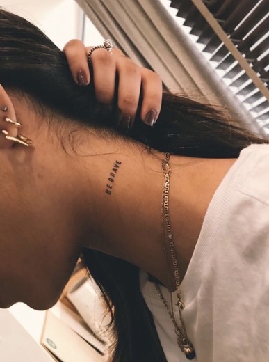 Neck tattoo