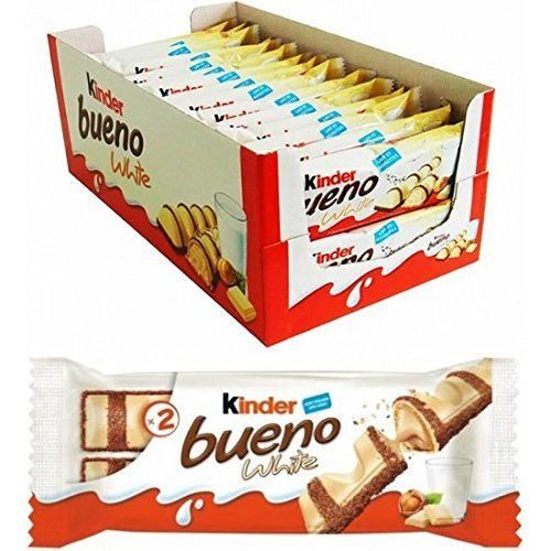 KINDER BUENO BLANCO 2 BARRITAS 43 GR