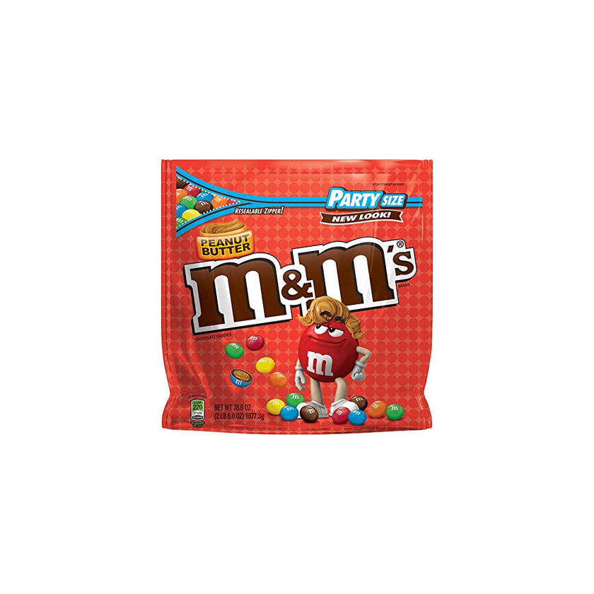 Product M&M'S Peanut Butter Chocolate Candy Party Size 38-Ounce Bag