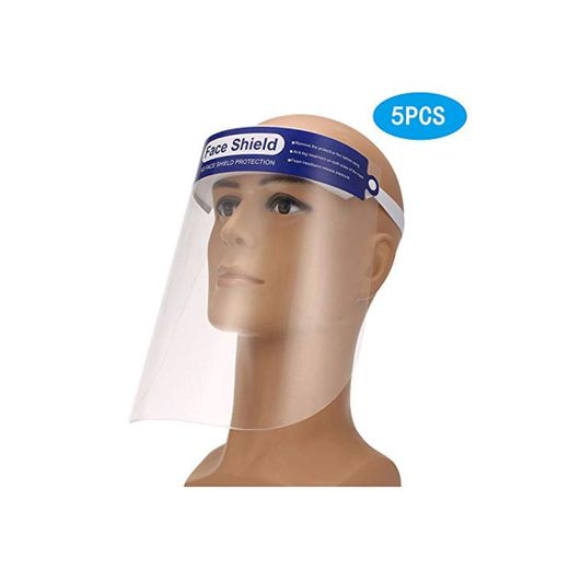 Anself- Protector Facial de 5 piezas con Esponja Protector Facial Protector de