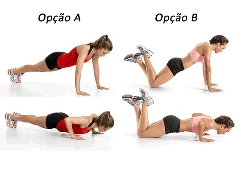 Flexões (push ups)