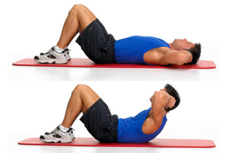 Abdominais ( crunches ) 