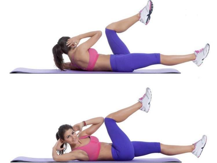 Abdominais bicicleta ( bike crunches )