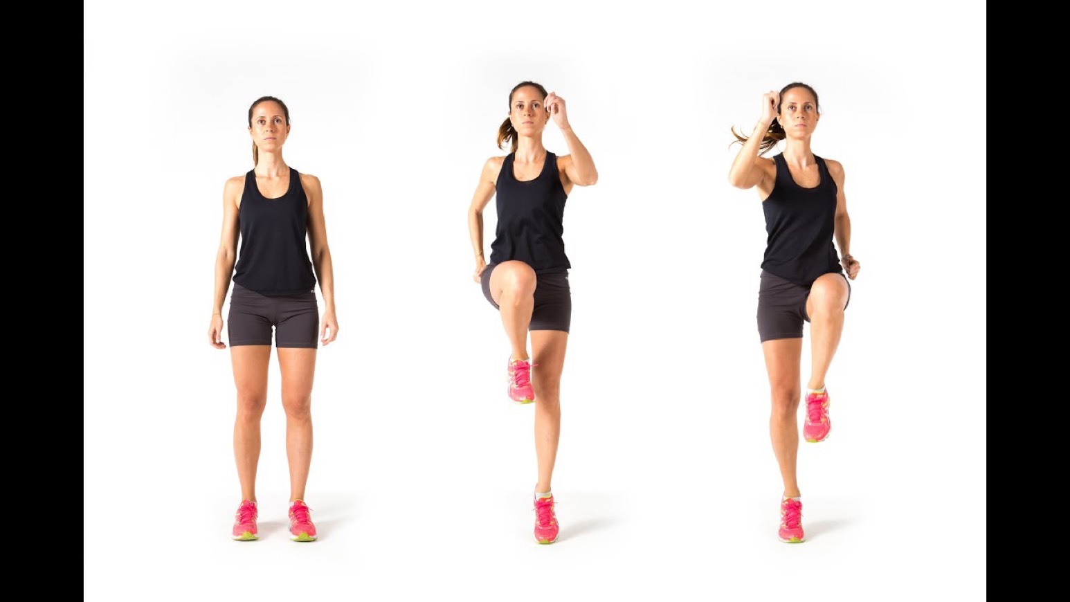 Corrida estática ( knee hights)