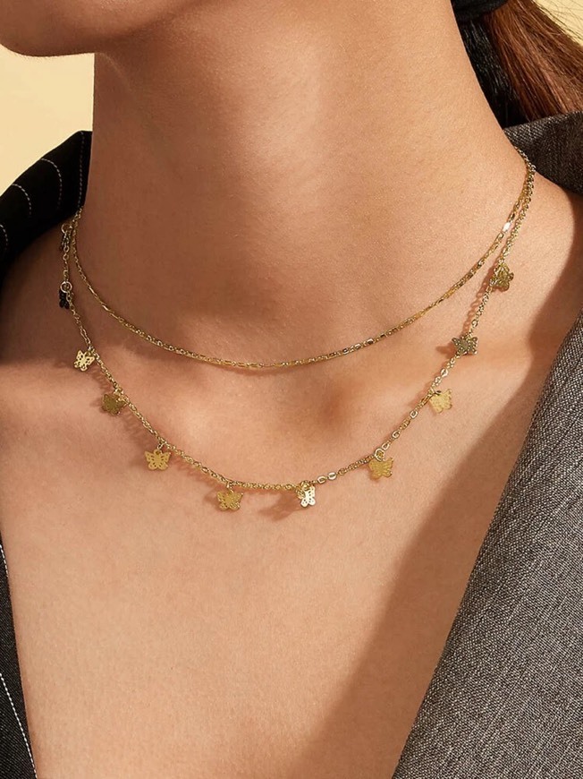 Colar delicado de borboletas 🦋 