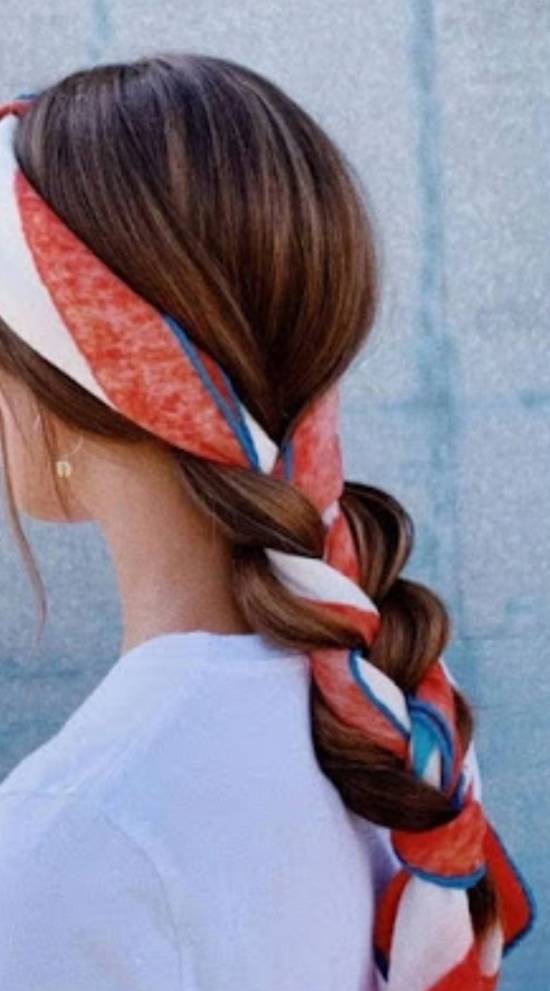 Moda Penteado com lenço