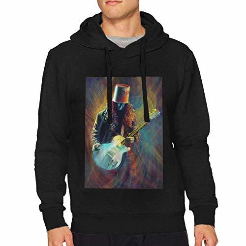 Fashion Dlovae Sudadera con Capucha Buckethead Art Mans Hoodie