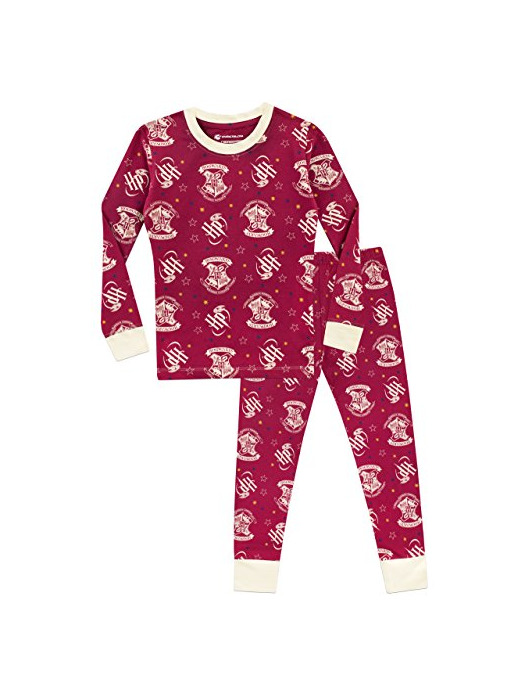 HARRY POTTER Pijama para niñas Hogwarts Ajuste Ceñido Multicolor 12-13 Años