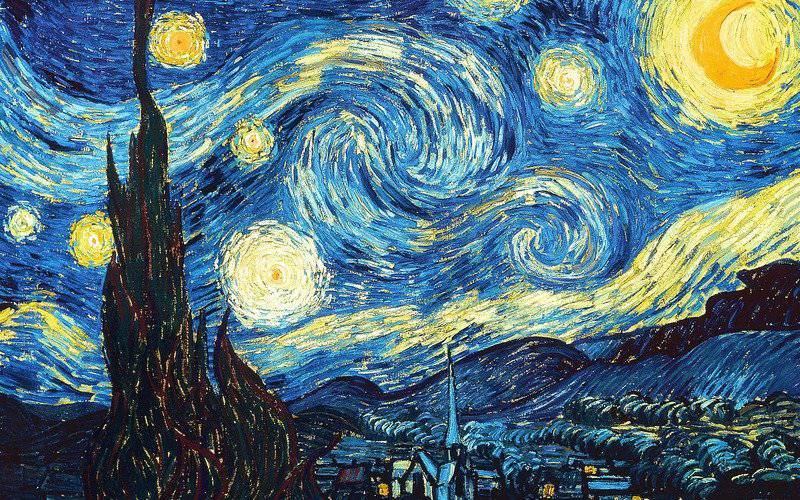 Moda Starry Night, de Vincent Van Gogh, 1889 É uma das mais conhe